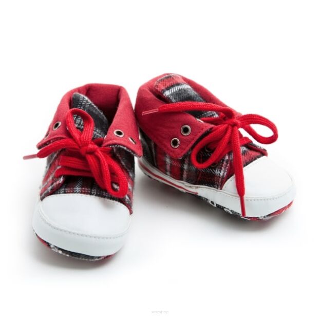 Children's red shoes